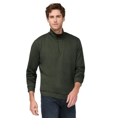 DUER PERFORMANCE FLANNEL QUARTER ZIP