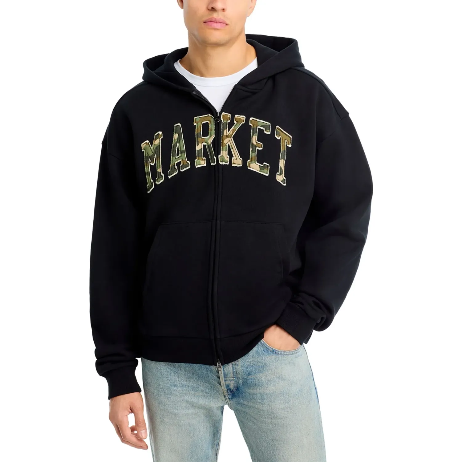 MARKET CAMO FULL-ZIP HOODIE