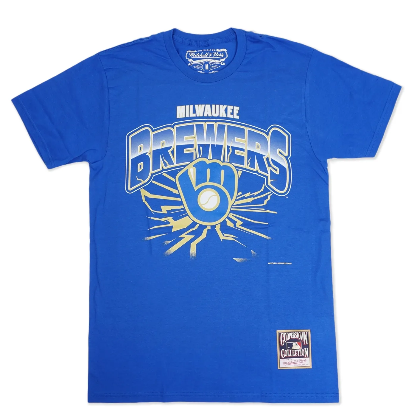 MITCHELL &amp; NESS MILWAUKEE BREWERS EARTHQUAKE TEE