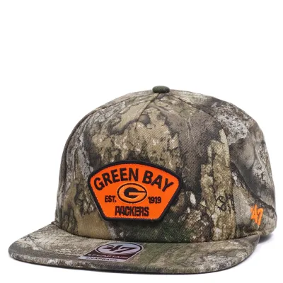 &#39;47 BRAND GREEN BAY PACKERS REALTREE BOW CAPTAIN SNAPBACK HAT