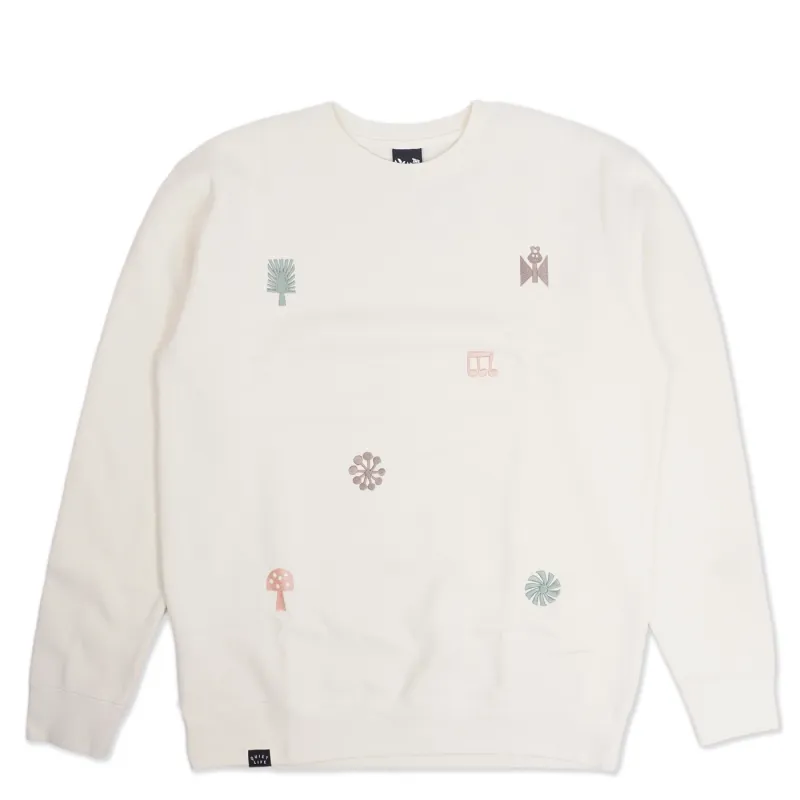 THE QUIET LIFE HIGTON EMBROIDERED CREWNECK SWEATSHIRT