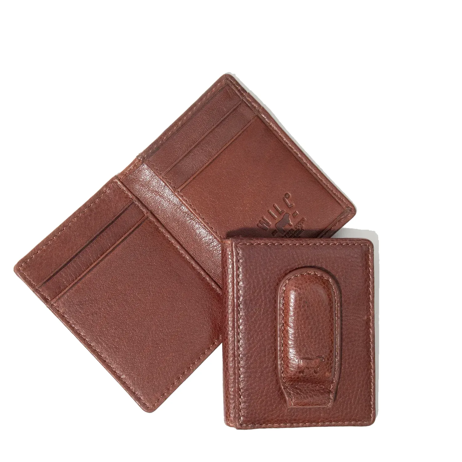 WILL LEATHER GOODS CLASSIC MONEY CLIP FRONT POCKET