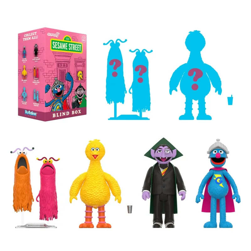 SUPER7 SESAME STREET BLIND BOX WAVE 02 - INDIVIDUAL BLIND BOX