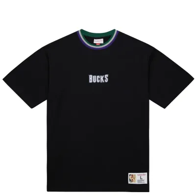 MITCHELL &amp; NESS MILWAUKEE BUCKS PLAYMAKER TEE 