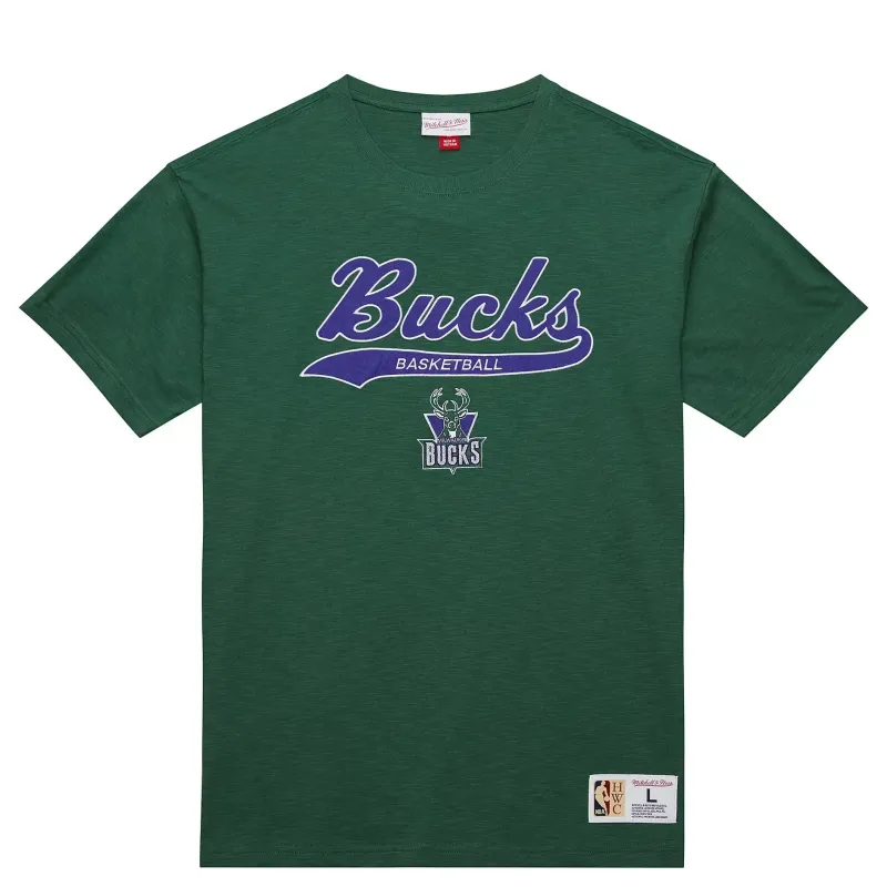 MITCHELL &amp; NESS MILWAUKEE BUCKS HWC LEGENDARY SLUB PREMIUM TEE   
