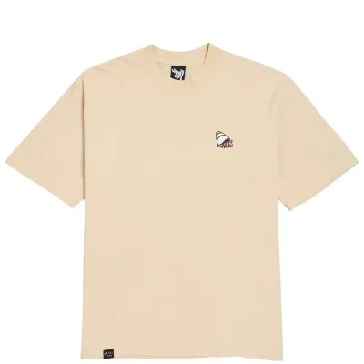 THE QUIET LIFE SMOKING CRAB EMBROIDERED TEE  