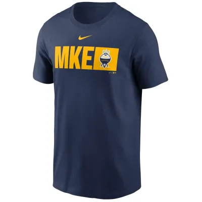 NIKE MILWAUKEE BREWERS MKE GRILL CITY CONNECT TEE   