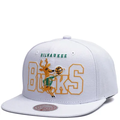 MITCHELL &amp; NESS MILWAUKEE BUCKS SEE THROUGH SNAPBACK HAT
