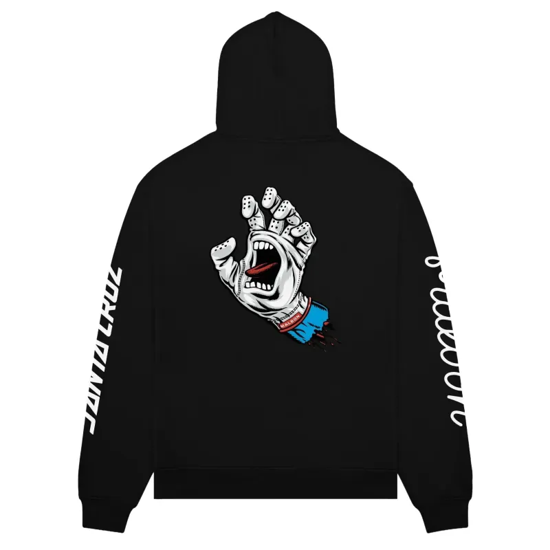 MALBON GOLF FESQUE SCREAMING HAND PULLOVER HOODIE    