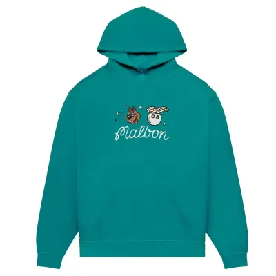 MALBON GOLF TWO MAN SCRAMBLE PULLOVER HOODIE    