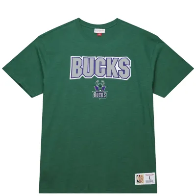 MITCHELL &amp; NESS MILWAUKEE BUCKS LEGENDARY SLUB TEE 