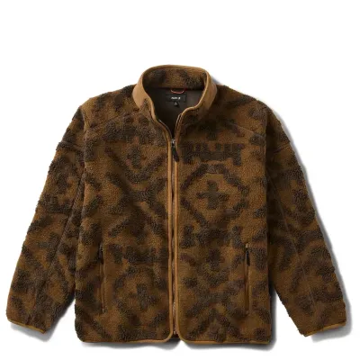 ROARK CAMPOVER JACQUARD SHERPA FULL-ZIP FLEECE JACKET  