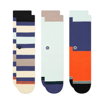 STANCE BAYSIDE 3-PACK CREW SOCKS 