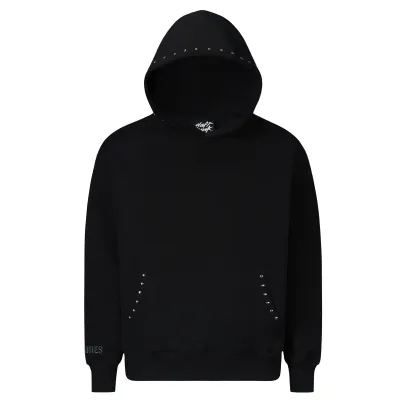 PLEASURES X DAFT PUNK LUCKY STUDDED PULLOVER HOODIE 