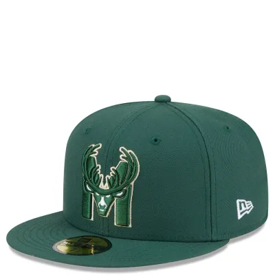 NEW ERA MILWAUKEE BUCKS DECEPTOR 59FIFTY FITTED HAT