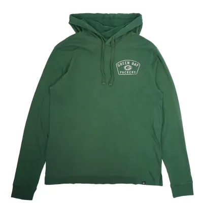 '47 BRAND GREEN BAY PACKERS OVERHAND RIVER LIGHTWEIGHT HOODIE  