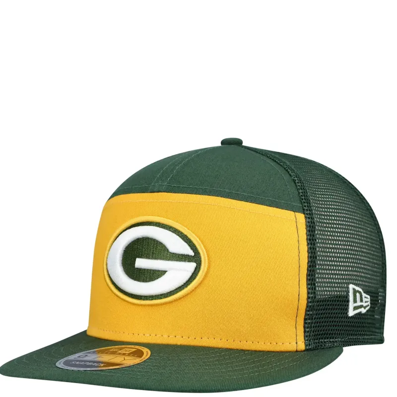 NEW ERA GREEN BAY PACKERS OUTDOOR SPLIT PANEL 9FIFTY SNAPBACK HAT