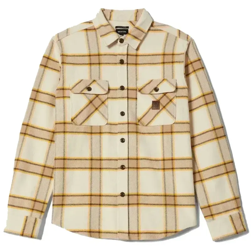 BRIXTON BOWERY HEAVYWEIGHT LONG SLEEVE FLANNEL SHIRT    