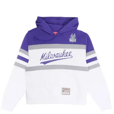 MITCHELL &amp; NESS MILWAUKEE BUCKS WOMEN'S HEAD COACH PULLOVER HOODIE    