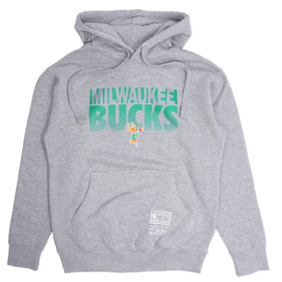 MITCHELL &amp; NESS MILWAUKEE BUCKS JUMP BALL PULLOVER HOODIE