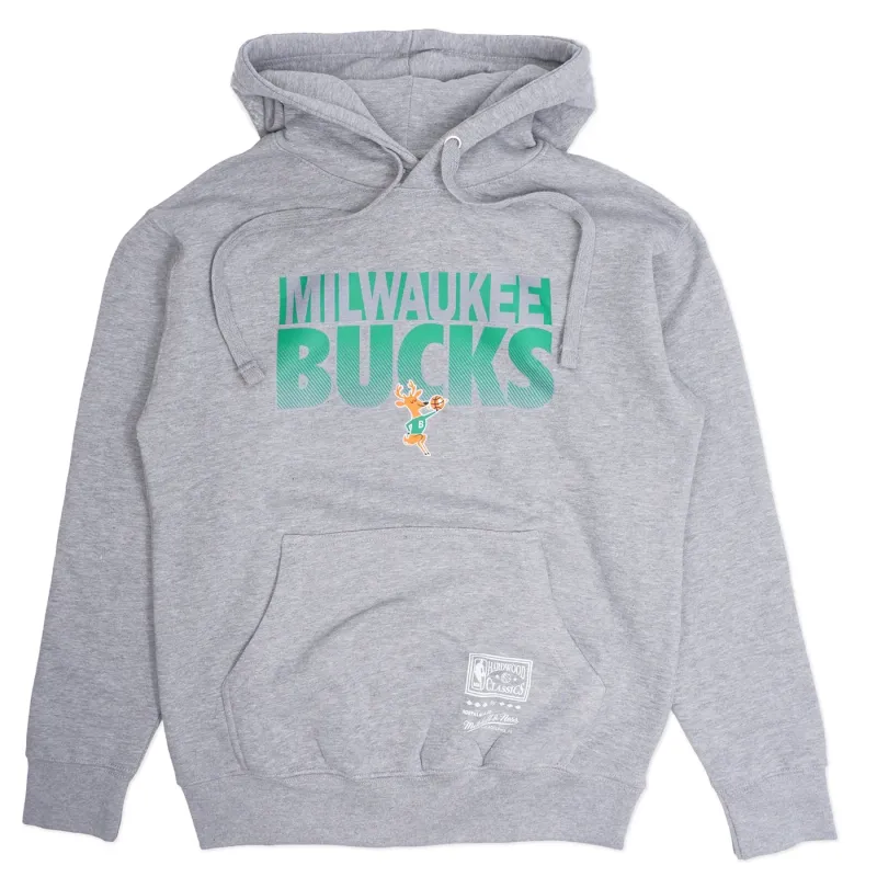 MITCHELL &amp; NESS MILWAUKEE BUCKS JUMP BALL PULLOVER HOODIE