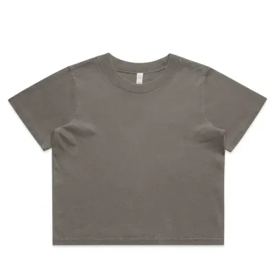 ASCOLOUR WOMEN'S HEAVY FADED CROP TEE       