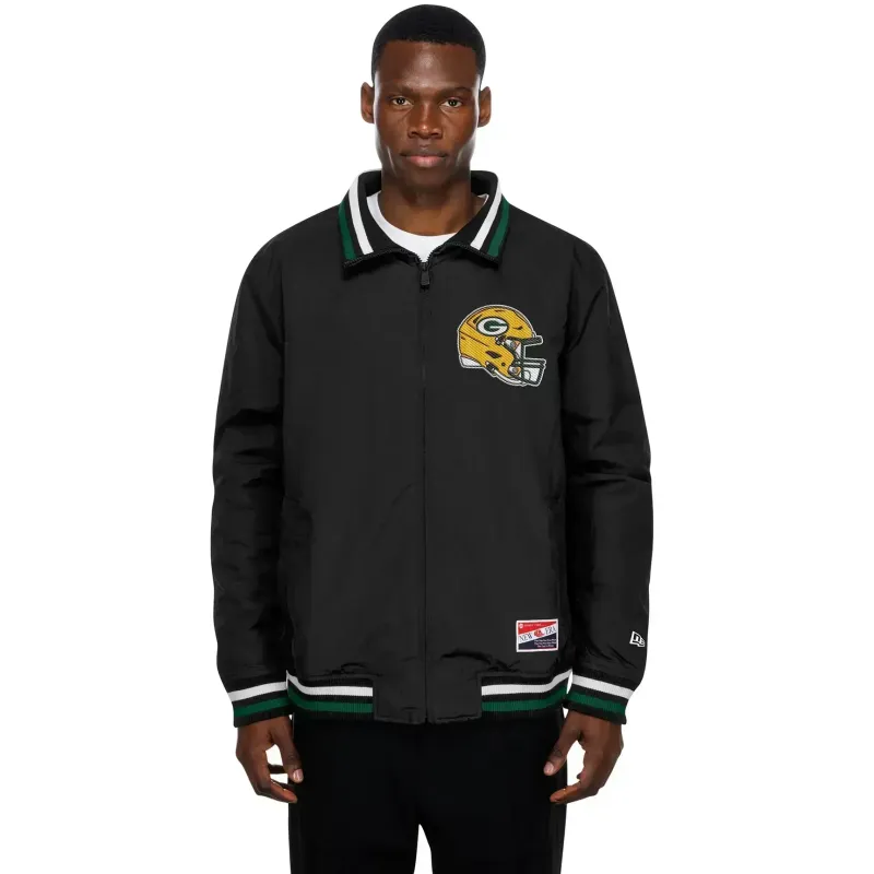 NEW ERA GREEN BAY PACKERS THROWBACK ZIP JACKET    