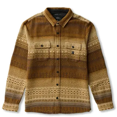 ROARK NORDSMAN JACQUARD LONG SLEEVE FLANNEL SHIRT  