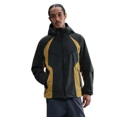 NIKE TECH DRI-FIT WOVEN COLOR-BLOCK WINDRUNNER JACKET 