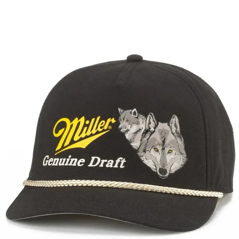 AMERICAN NEEDLE MILLER GENUINE DRAFT CANVAS CAPPY HAT