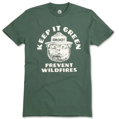 AMERICAN NEEDLE SMOKEY BEAR RED LABEL TEE    