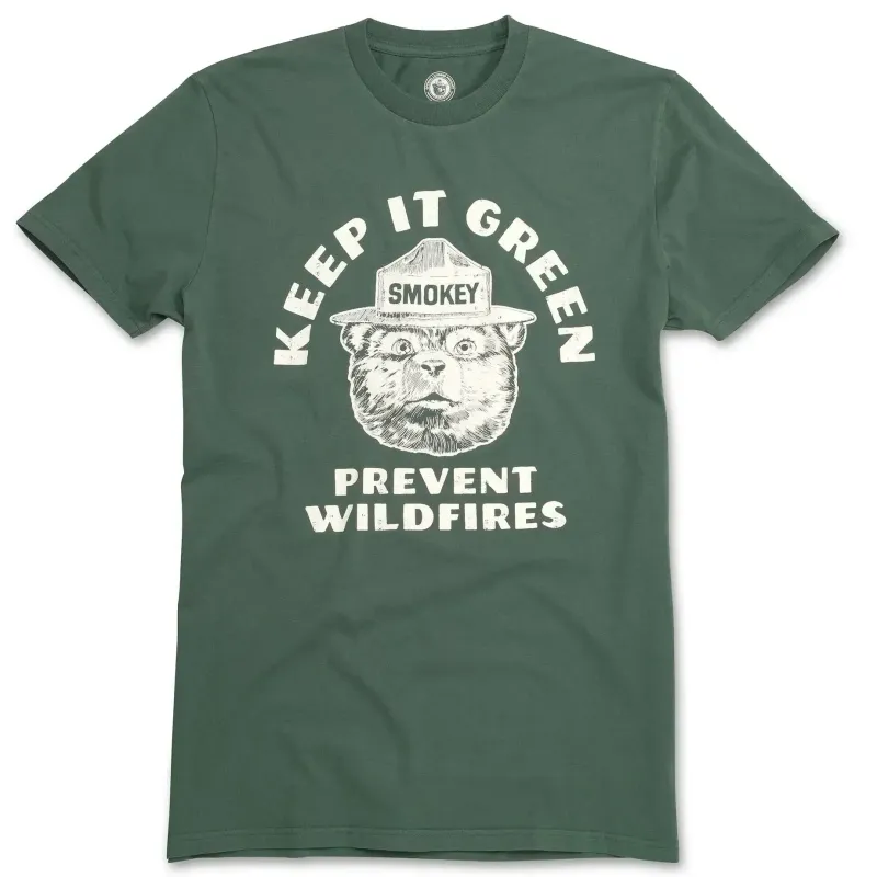AMERICAN NEEDLE SMOKEY BEAR RED LABEL TEE    