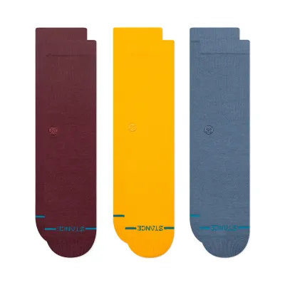 STANCE ICON 3-PACK CREW SOCKS