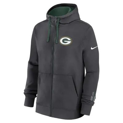NIKE GREEN BAY PACKERS CLUB FULL-ZIP HOODIE 