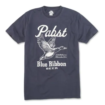 AMERICAN NEEDLE PABST BLUE RIBBON RED LABEL PIGMENT TEE       