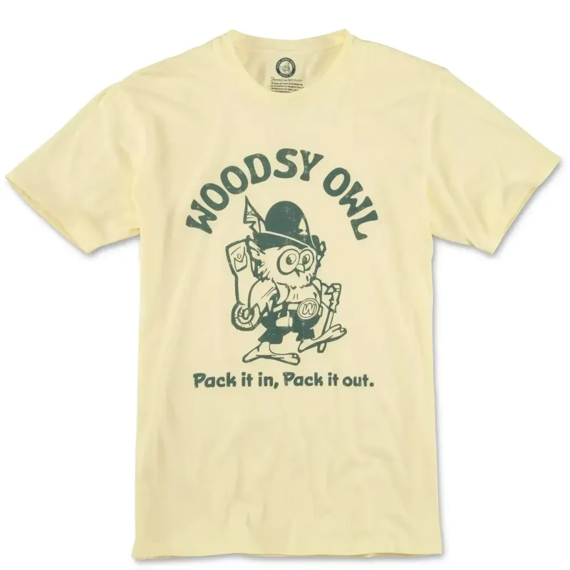AMERICAN NEEDLE WOODSY OWL RED LABEL TEE 