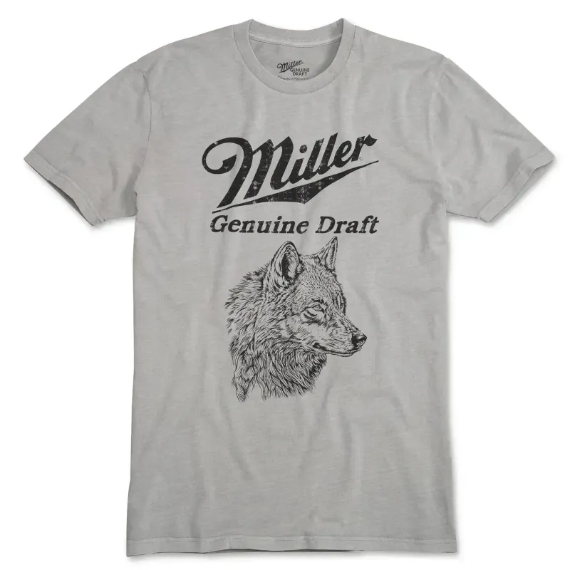 AMERICAN NEEDLE MILLER GENUINE DRAFT RED LABEL PIGMENT TEE       