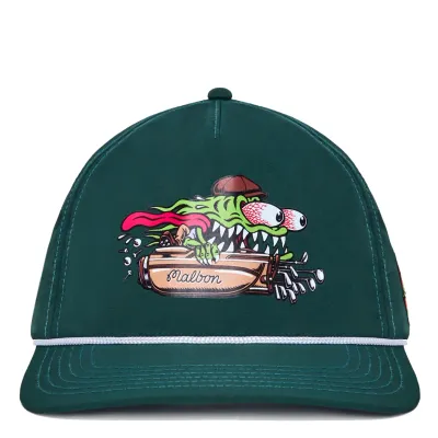 MALBON GOLF SANTA CRUZ SLASHER NYLON ROPE SNAPBACK HAT