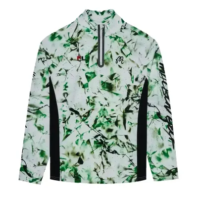 MALBON GOLF FUTURA POLY QUARTER ZIP     