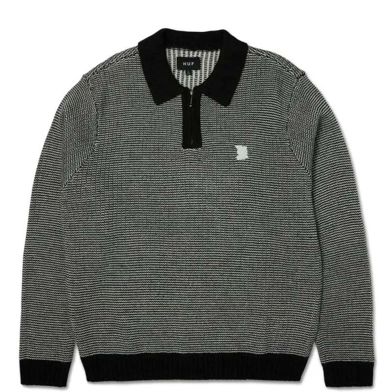 HUF MEGABLAST 2-TONE WAFFLE SWEATER   