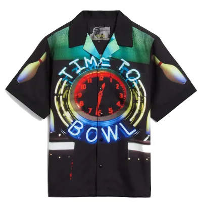 PLEASURES X THE BIG LEBOWSKI TIME BOWLING SHIRT    
