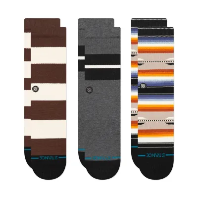 STANCE WE WERE YOUNG COTTON CREW SOCKS 3-PACK