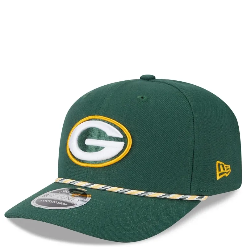 NEW ERA GREEN BAY PACKERS MULTI ROPE 9SEVENTY STRETCH SNAP ADJUSTABLE HAT