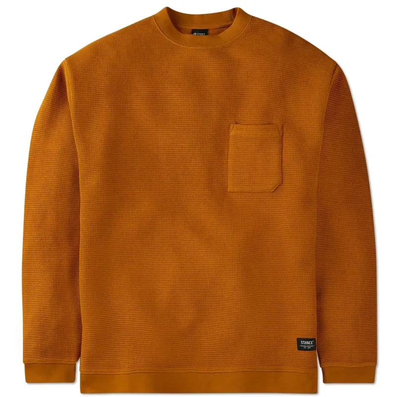 STANCE WAFFLE CREWNECK SWEATSHIRT    