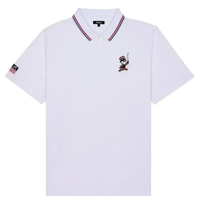 MALBON GOLF EAGLE BUCKETS PIQUE POLO SHIRT    