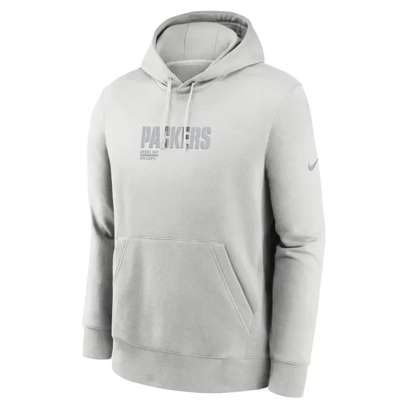 NIKE GREEN BAY PACKERS FRENCH TERRY CLUB PULLOVER HOODIE      
