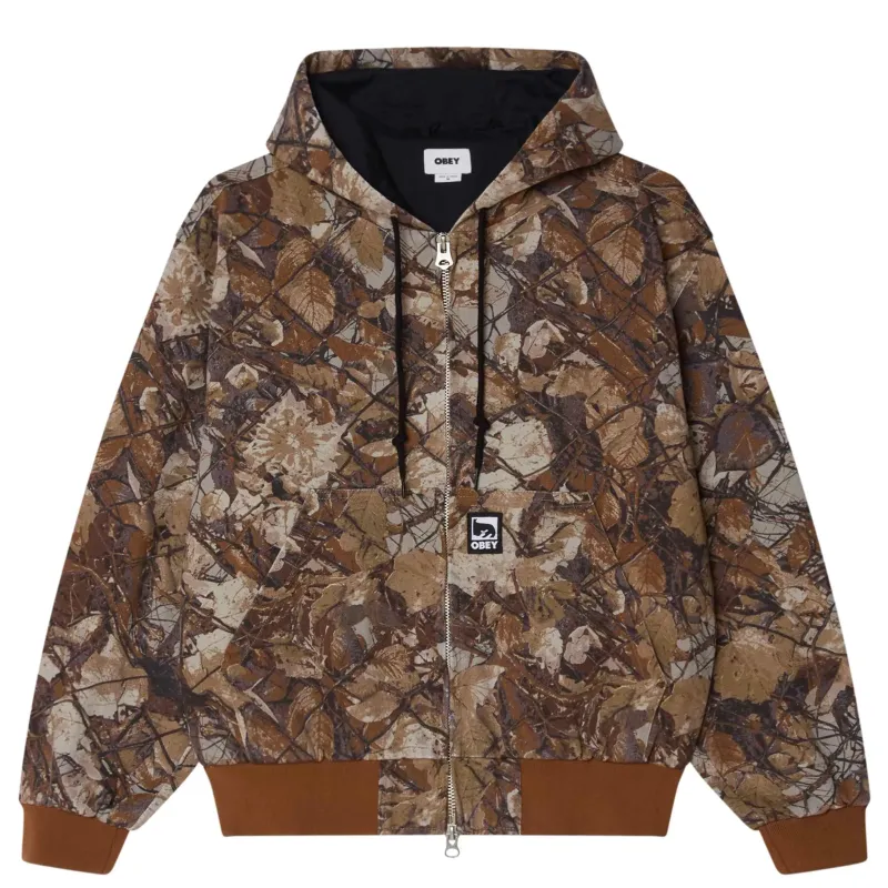 OBEY GLEN ZIP UP JACKET