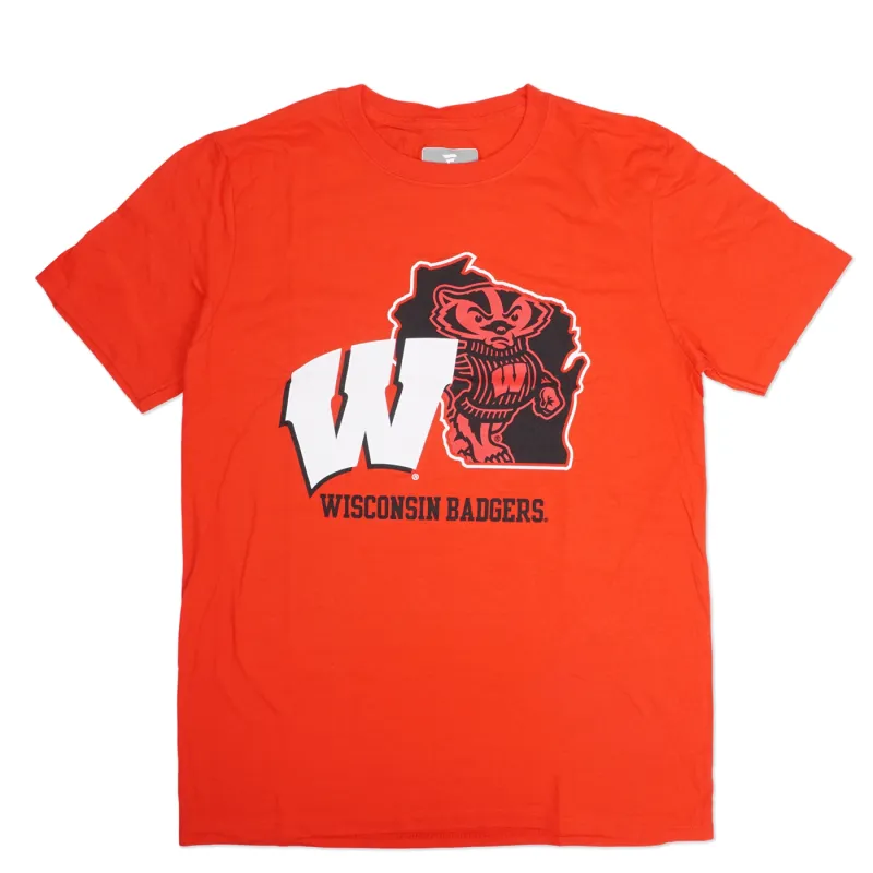FANATICS WISCONSIN BADGERS STATE LOCK IN TEE   