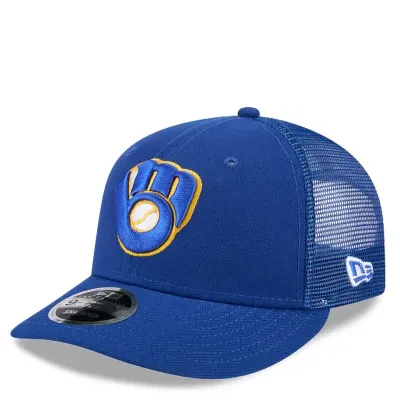 NEW ERA MILWAUKEE BREWERS COOPERSTOWN LOW PROFILE TRUCKER 9FIFTY TRUCKER HAT