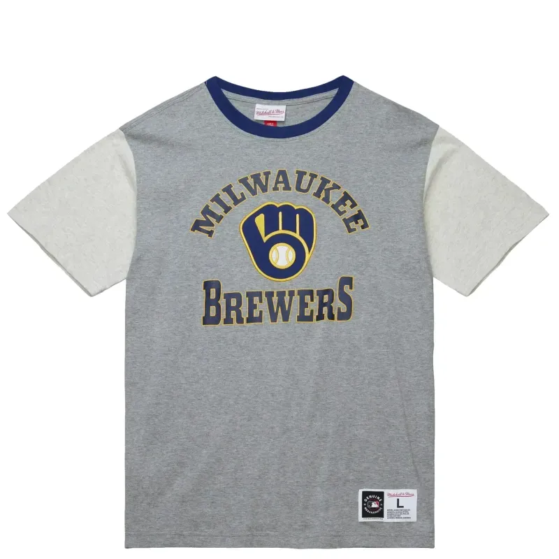 MITCHELL &amp; NESS MILWAUKEE BREWERS HERITAGE COLLECTION PREMIUM TEE     